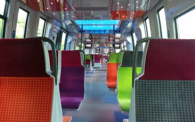 Visuel d'un intérieur de train SNCF Transilien